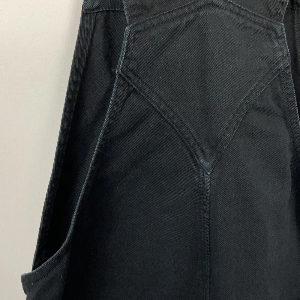 Zara MMXXI X Alastair McKimm Black Denim Overalls Kids Size M